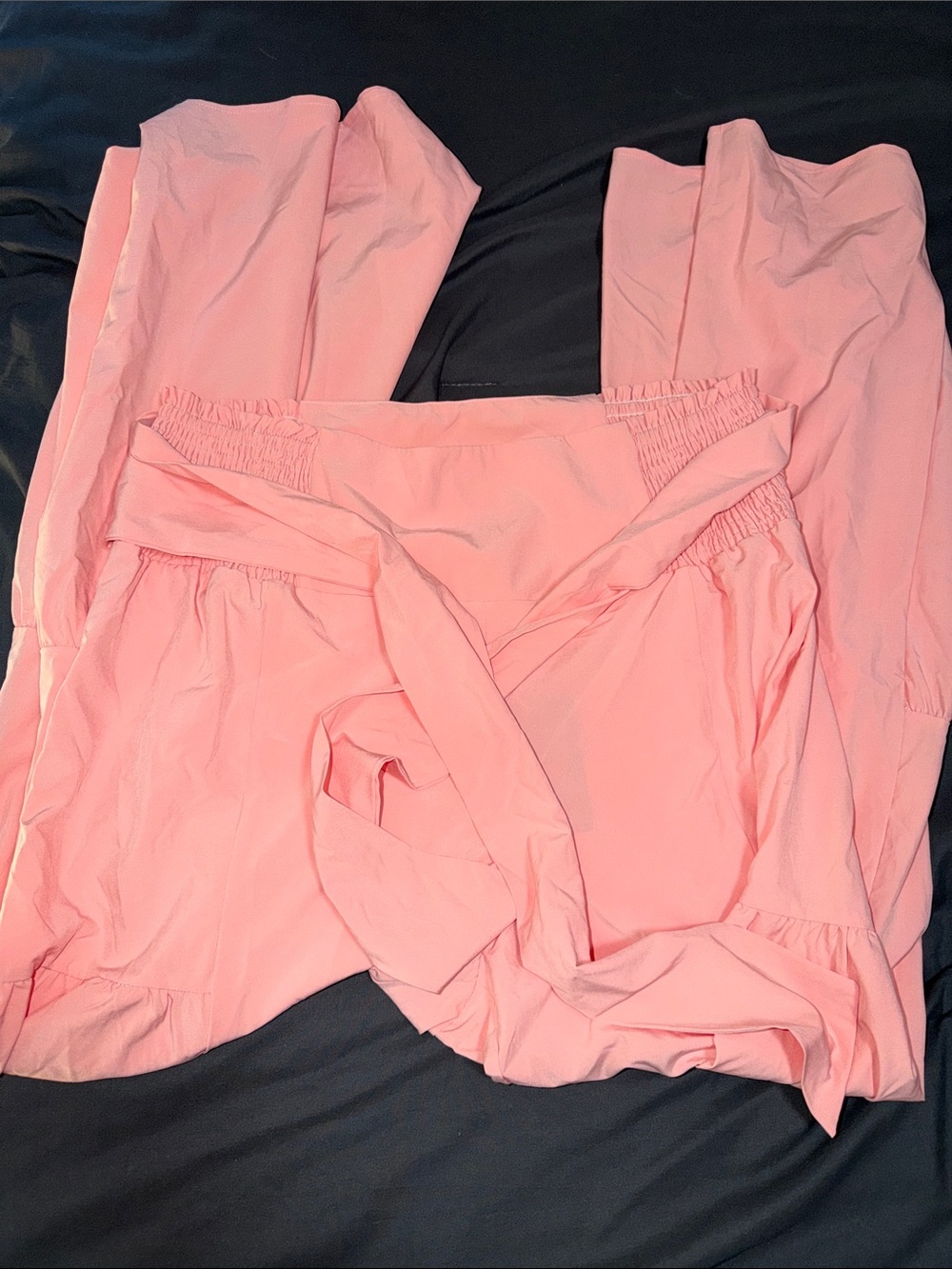 Halara Light Pink Flowing High-Waist Pants size Large